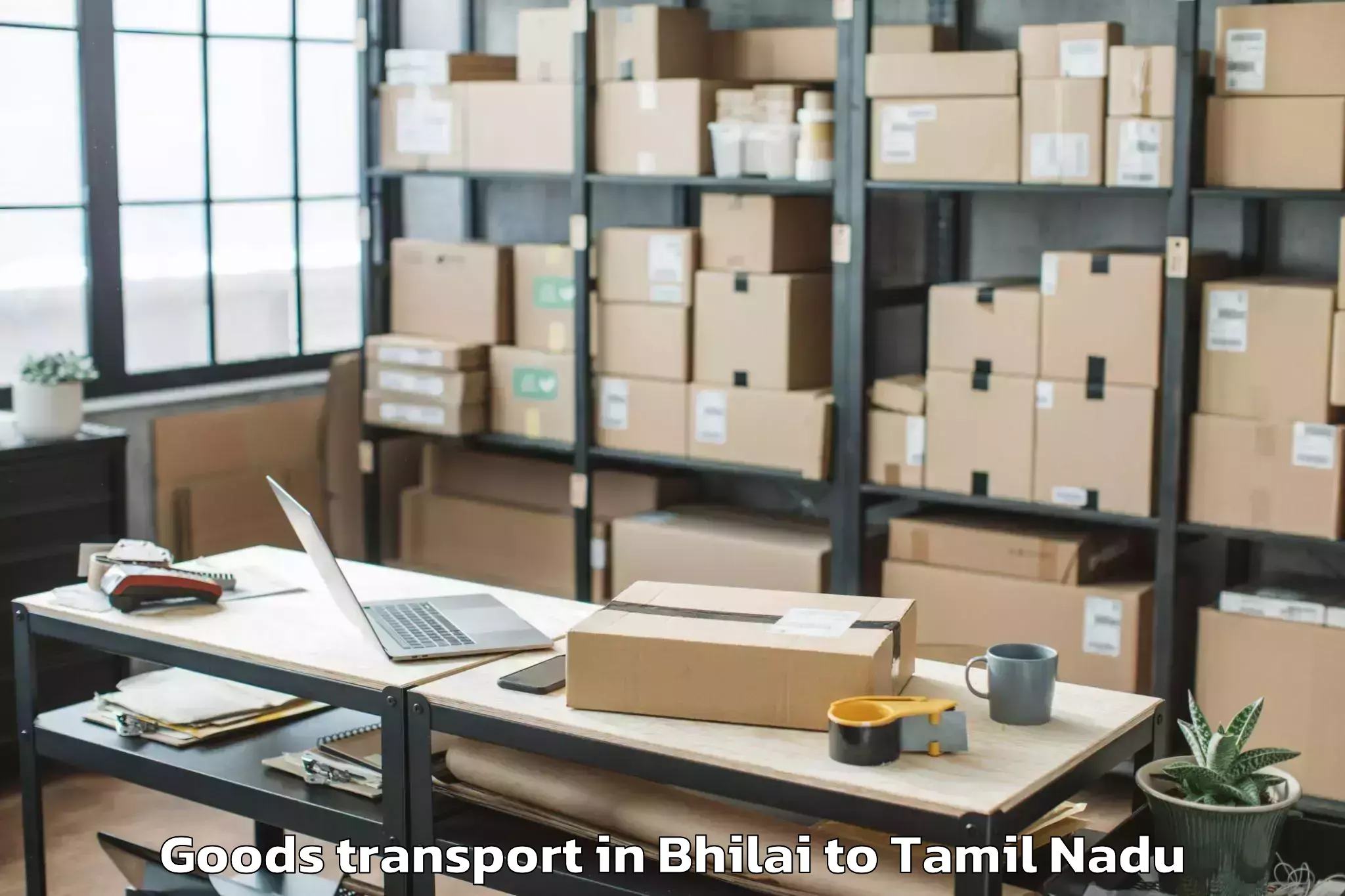 Get Bhilai to Chinnasekkadu Goods Transport